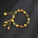 New Chinese Style Four Harmony Ruyi Square Sugar Sand Gold Bracelet Versatile High End Light Luxury Jewelry Yiwu_ipsvogv.com
