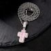 Unique Full Cross For Women And Men Hip Hop Colorful Rhinestone Pendant Necklace Versatile_ipsvogv.com