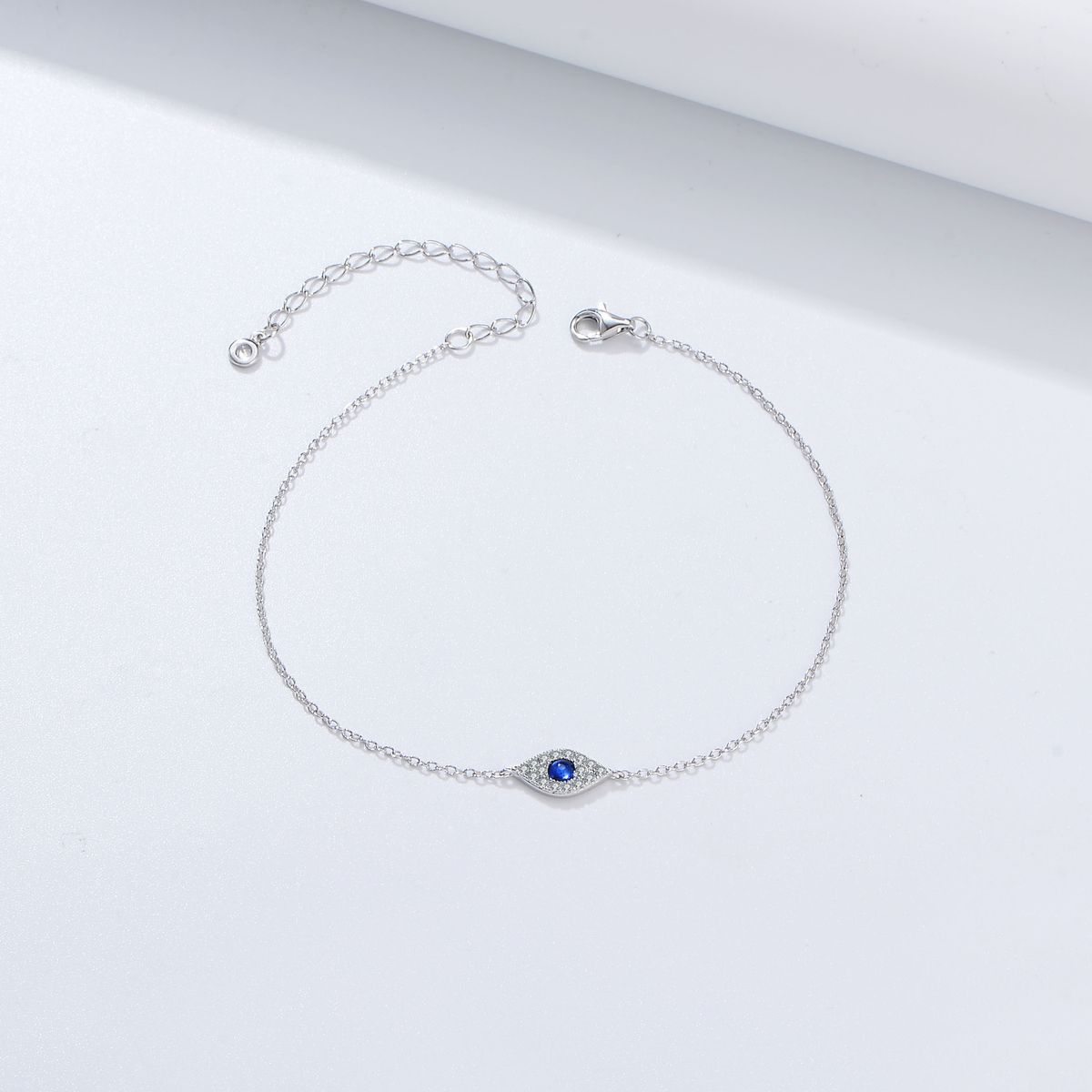 Women's Jewelry S925 Sterling Silver Devil's Eye Micro Inlaid Zircon Bracelet Retro High End Design Diamond Jewelry_ipsvogv.com
