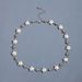 Fashionable And Natural Pearl Star CCB Splicing Necklace, Simple Single-layer Pentagram Necklace_ipsvogv.com