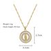 Fashion Gold Color Stainless Steel Chain Necklaces Clear Inlay Round Cross Virgin Mary Pendant Necklaces_ipsvogv.com