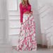 Women's clothing new printed casual suit lapel sexy strap shirt high waist wide leg pants two piece suit_ipsvogv.com