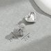 Minimally designed Korean style for female niche, light luxury, heart-shaped bow design, earrings, versatile earrings_ipsvogv.com