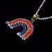 INS Diamond-encrusted Rainbow Necklace Women's Simple Niche Elegant Cloud Image Clavicle Chain Pendant Jewelry_ipsvogv.com