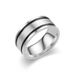 Titanium Steel Drop Glazed Business Classic Men's Couple Ring_ipsvogv.com