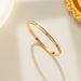 New White Shell Inlaid Diamond Titanium Steel For Women, Simple And Fashionable Temperament, Rose Gold Opening Bracelet_ipsvogv.com
