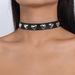 N10507 Gothic PU Exaggerated Collar Love Five pointed Star Creative Neckchain Punk HIPHOP Adjustable Necklace_ipsvogv.com