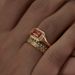gold Three Piece Ring Ins Women's Set Jewelry_ipsvogv.com