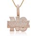 Unisex Hip Hop Pendant Letter Hip Hop Necklace Micro Large Inlaid Zircon Fashionable Personality Trendy Brand Pendant Accessories_ipsvogv.com