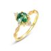 Retro Light Luxury Green Moss Ring Female S925 Silver Inlaid Water Grass Agate Ring Fashion All Match_ipsvogv.com