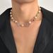 Personalized Hip Hop Color Diamond Love Pearl Splicing Necklace For Men's High End Sense Clavicle Chain Accessories_ipsvogv.com