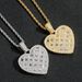 Unisex New T Square Zircon Love Pendant Personality Men And Women Style Cool Niche Heart Shaped Hip Hop Pendant_ipsvogv.com