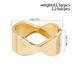 Fashion Trend Ins Style Metal Texture Smooth Design Sense Geometric Cross Spring Bracelet_ipsvogv.com