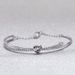 Love Knot Bracelet Female Element Crystal Heart Shaped Knot Bracelet_ipsvogv.com