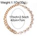 Fashion Cuban Chain Jewelry Special Shaped Pearl Connecting Chain Versatile Women's Necklace Clavicle Chain_ipsvogv.com