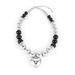 Simple Big Round Bead Heart Necklace Stitching Color Love Heart Necklace Jewelry_ipsvogv.com