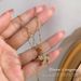 Rotating 【 】 Windmill Thread Empty Light Luxury Charm Gorgeous Full Diamond Necklace Women's Versatile Clavicle Chain 【 】_ipsvogv.com