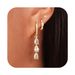 Unisex Hot Sales Real Gold Brass Electroplating Inlaid Zircon Teardrop Shaped Pendant Simple Temperament Sweet Earrings_ipsvogv.com