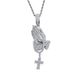 Men's Jewelry Hip Hop Pendant Full Of Diamonds Hands Folded Cross Hip Hop Jewelry Rap_ipsvogv.com
