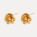 Women's Jewelry Copper Retro Twist Earrings Light Luxury High End Temperament Gold Earrings Jewelry Earrings_ipsvogv.com