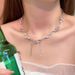people's 【 3135 Collection 】 White Moonlight Butterfly Zircon Tassel Necklace, Sweet And Cool High-end Spicy Girl 【 】 ! Necklace,_ipsvogv.com