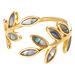 Women’s Jewelry Set Fashion Original Retro Chinese Style National Trend Enamel Leaf Open Ring Ancient Style Design Temperament Versatile Accessories_ipsvogv.com