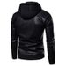 Men's clothing leather jacket Handsome leather jacket with cotton thickened motorcycle pilot autumn and winter coat_ipsvogv.com