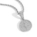 Unisex Compass Pendant Full Of Zircon Hip Hop Pendant Fashion Personality Trendsetter Men And Women Necklace Accessories_ipsvogv.com