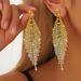 New fashion full diamond tassels high end light luxury style personalized design earrings _ipsvogv.com