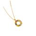 A Niche Design That Does Not Fade. Colorful Crystal Necklace For Women, Rose Gold Full Diamond Round Thin Chain, Elegant_ipsvogv.com