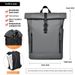 Backpack Roll Top Outdoor Waterproof Scratch Resistant Computer Backpack Work Commuter Travel Large Capacity Student Backpack Male Female_ipsvogv.com