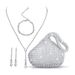 Evening bag nightclub party super flash accessories fashion high end diamond earrings necklace bracelet set_ipsvogv.com