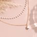 Korean Version Of New Instagram Style Minimalist And Fashionable Alloy Material Gold Necklace Short 2-layer Collarbone_ipsvogv.com