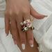 Ins Colored Pendant Tassel Design Sense Irregular Metal Ring_ipsvogv.com