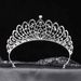 2023 New Bride Rhinestone Tiara Wedding Dress Crown Princess Crown Handmade Diamond Headband Performance Hair Crown_ipsvogv.com