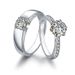 Thai Silver Moissanite Diamond Ring, Female Simulation, One Carat Open Cut Engraving, Fashionable Personality, Niche_ipsvogv.com
