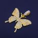Micro-inlaid full-diamond alloy butterfly pendant accessories bloggers hot push trend Butterfly necklace accessories choker_ipsvogv.com