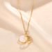 Korean Version Of Star Moon Gold Round Titanium Steel For Women With A Light Luxury Temperament, Collarbone Chain Ins_ipsvogv.com