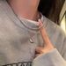 Sweet, Cool, Cold Wind, Double Layer Moon Necklace, Light Luxury, High End, Small And Unique, Clavicle Spicy Girl,_ipsvogv.com