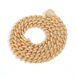 Men’s Jewelry Set Fashion Hip Hop Zircon Necklace 12mm Flip Buckle Double Row Full Diamond Cuban Chain Trendy Personality Men's Hip Hop Necklace_ipsvogv.com