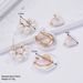 hot selling gold oil drop heart pearl earrings set Fashion design temperament earrings_ipsvogv.com