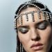 Hat chain bride wedding tassel hair accessories fashionable shiny rhinestone headdress jewelry_ipsvogv.com