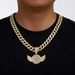 New Full Diamond Wing Alloy Pendant Hip-Hop Cuban Tennis Twist Chain_ipsvogv.com