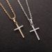 Cross Pendant, Collarbone Chain, Korean Version, Set With Zircon Necklace, New Women's Necklace_ipsvogv.com
