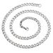 Titanium Steel Colorless Necklace NK Cuban Men's Hip Hop Thick Flat Trendy Cool Exaggerated Chain_ipsvogv.com