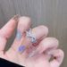 Zircon Super Open Flash Diamond Set Ring Color Dopamine Women's Light Luxury Niche Design Sense High End Fashion_ipsvogv.com