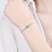 Mosang Diamond S Pure Silver Female Plating PT950 Gold Fashion Bracelet Style Straight_ipsvogv.com