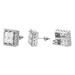 Popular Full Zircon Hip Hop Earrings Men's Square Thread Earring_ipsvogv.com
