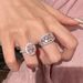 Vintage Style Pink Diamond Micro Inlaid Zircon Ring, Light Luxury Full Of Sparkling Diamonds, Exquisite And Luxurious_ipsvogv.com