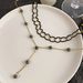Small Niche Design, High-end Collar, Black Dark Women's Double-layer Crystal Laser Ball Necklace, Internet Famous_ipsvogv.com